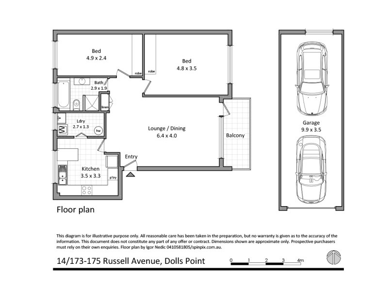 14/173-175 Russell Avenue, Dolls Point NSW 2219 Floorplan