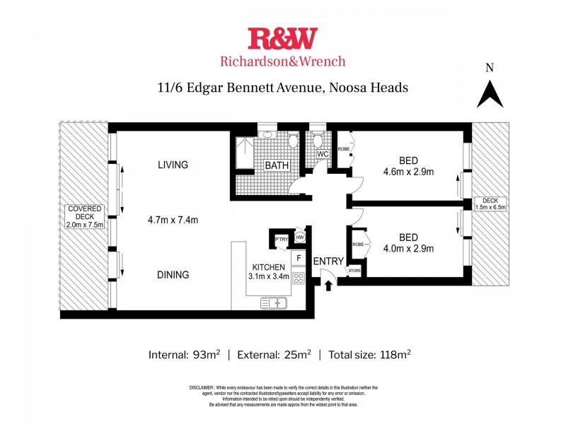 11/6 Edgar Bennett Avenue, Noosa Heads QLD 4567 Floorplan