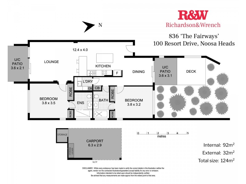 836/100 Resort Drive, Noosa Heads QLD 4567 Floorplan