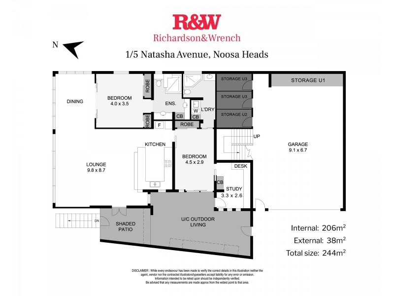 1/5 Natasha Avenue, Noosa Heads QLD 4567 Floorplan
