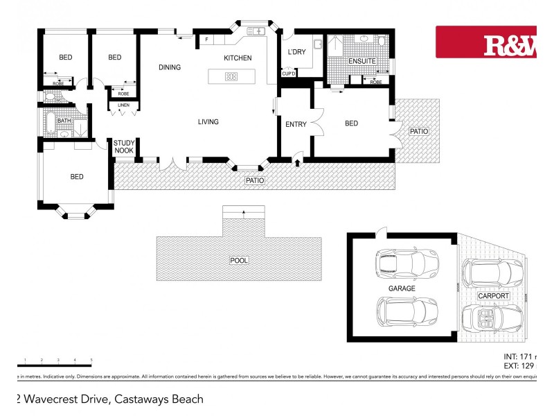 22 Wavecrest Drive, Castaways Beach QLD 4567 Floorplan