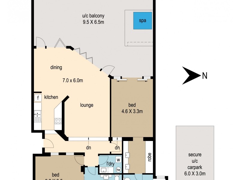 6/1 Morwong Drive, Noosa Heads QLD 4567 Floorplan