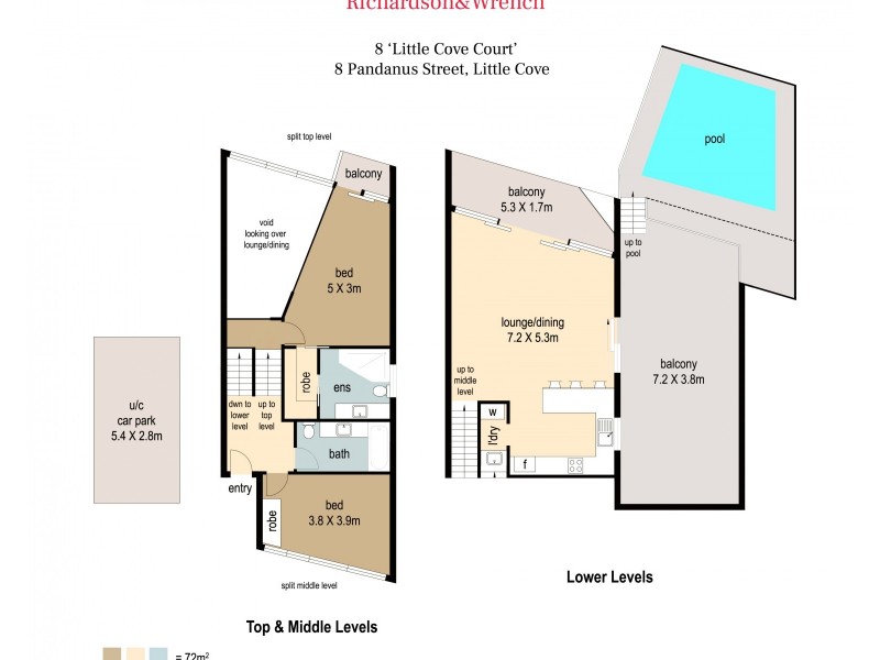 Apt 8/2 Pandanus Street, Noosa Heads QLD 4567 Floorplan