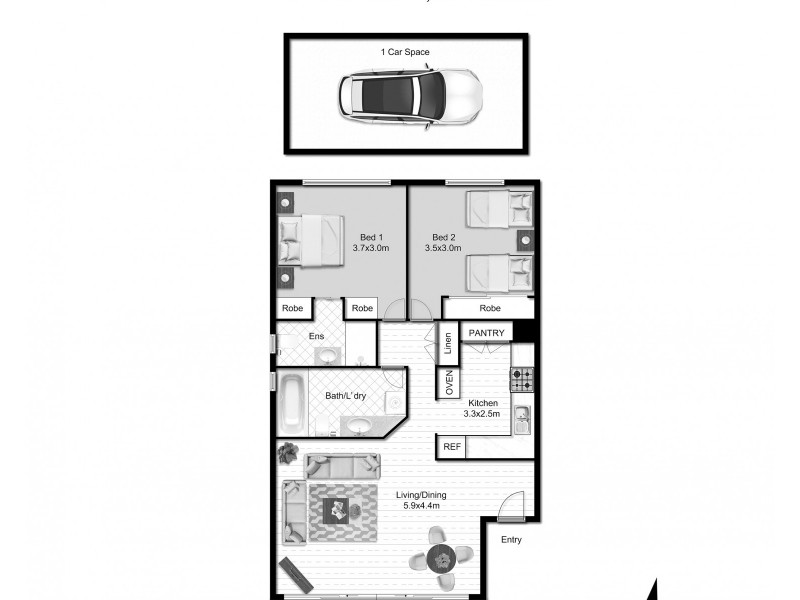 30/86-88 Noosa Parade, Noosa Heads QLD 4567 Floorplan