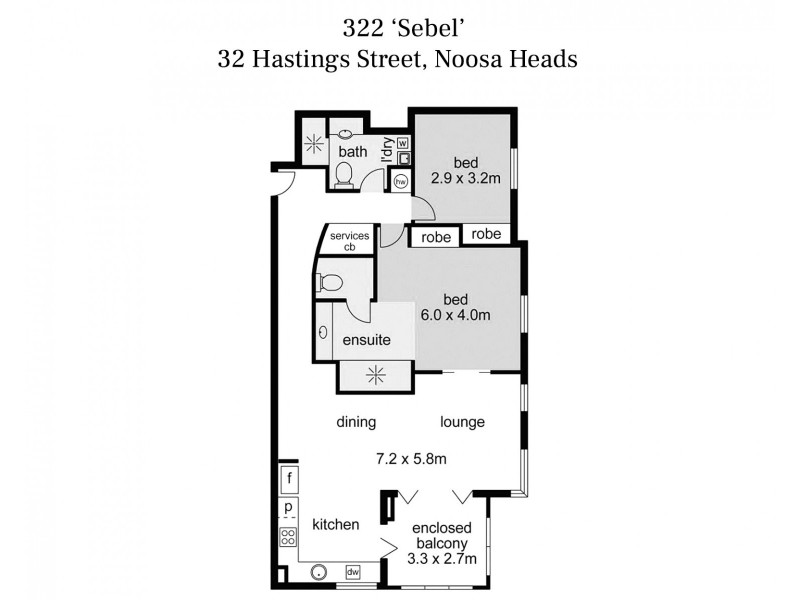 322/32 Hastings Street, Noosa Heads QLD 4567 Floorplan