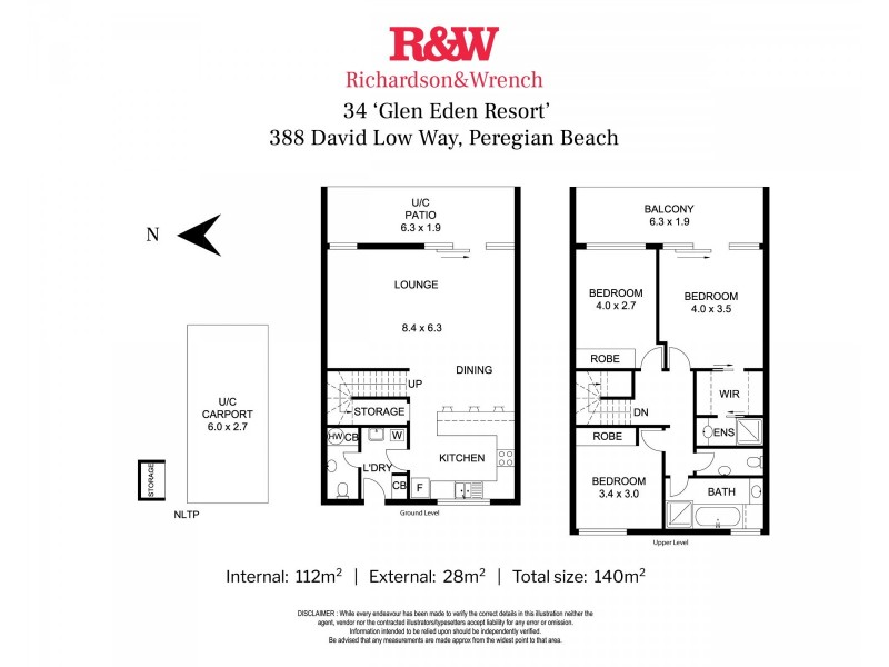 34/388 David Low Way, Peregian Beach QLD 4573 Floorplan