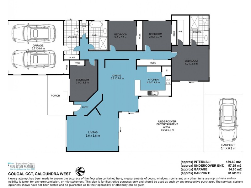 51 Cougal Circuit, Caloundra West QLD 4551 Floorplan