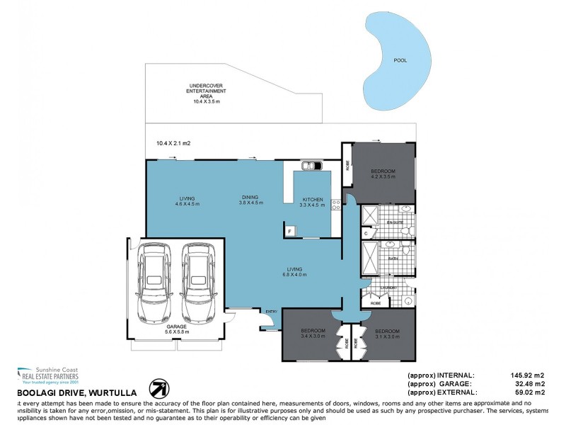 45 Boolagi Drive, Wurtulla QLD 4575 Floorplan