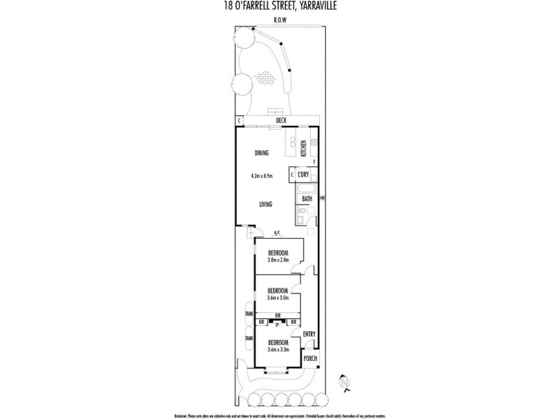 18 O’Farrell Street, Yarraville VIC 3013 Floorplan