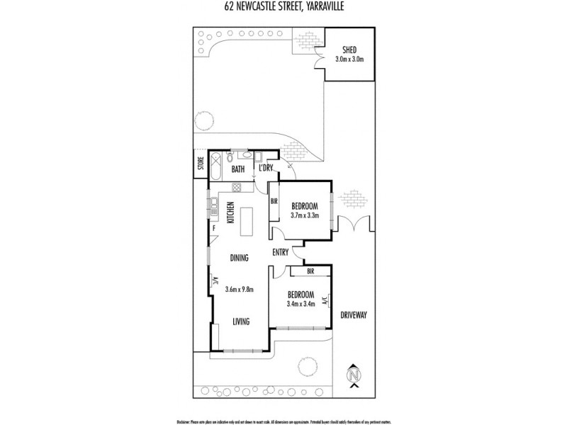 62 Newcastle Street, Yarraville VIC 3013 Floorplan
