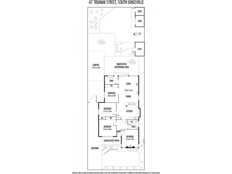 47 Truman Street, South Kingsville VIC 3015 Floorplan