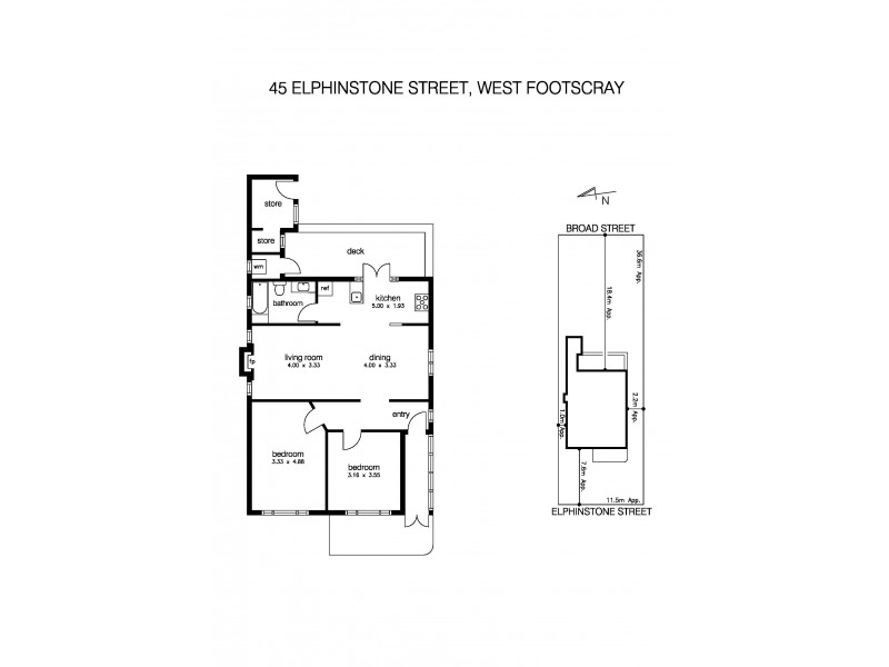 45 Elphinstone Street, West Footscray VIC 3012 Floorplan