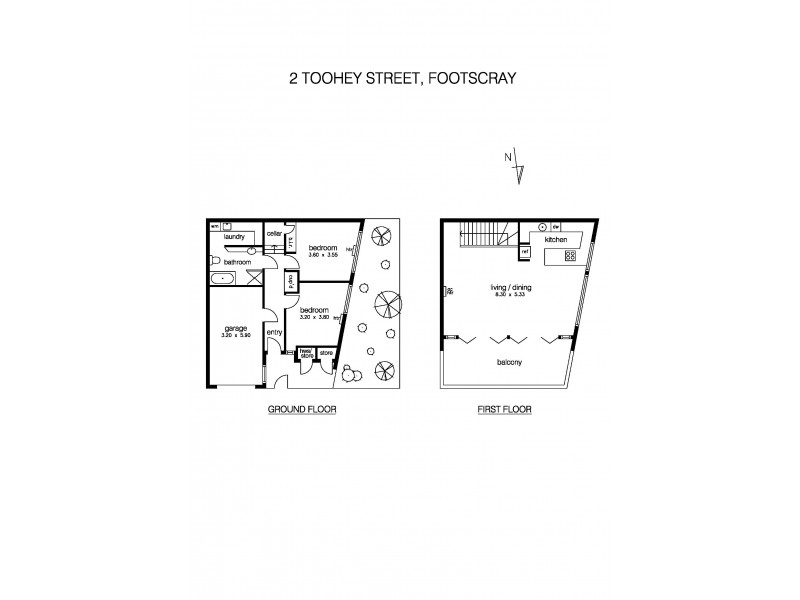 2 Toohey Street, Footscray VIC 3011 Floorplan