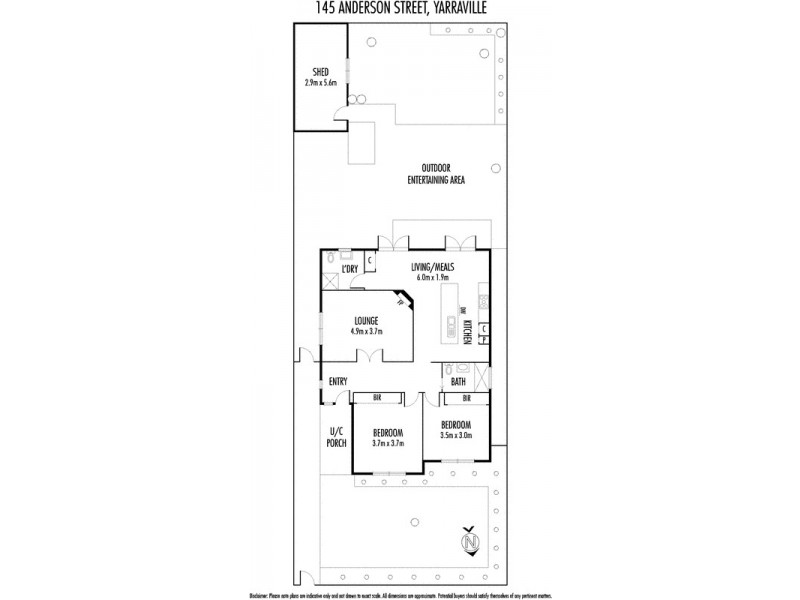 145 Anderson Street, Yarraville VIC 3013 Floorplan