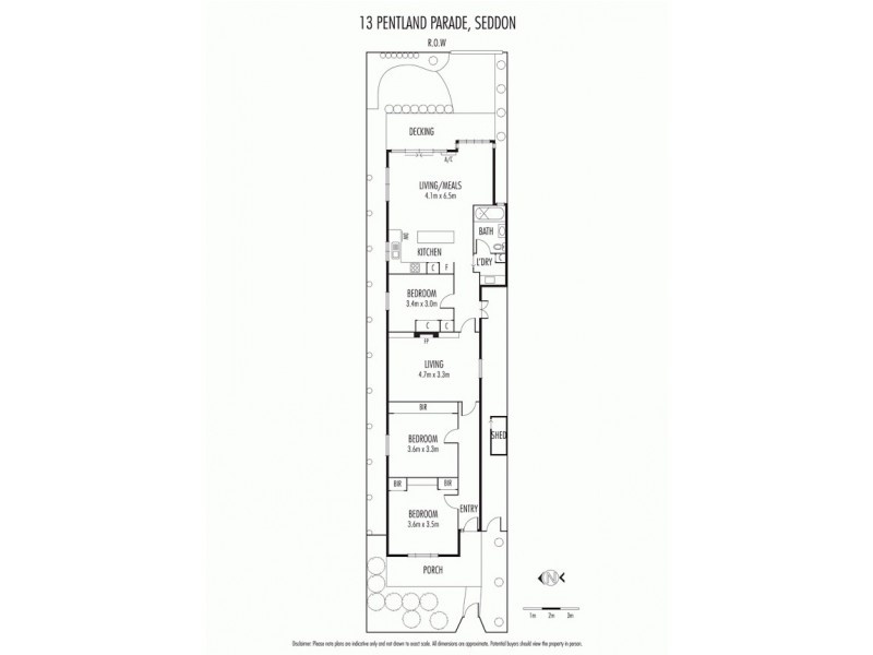 13 Pentland Parade, Seddon VIC 3011 Floorplan