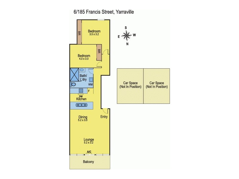 6/185 Francis Street, Yarraville VIC 3013 Floorplan