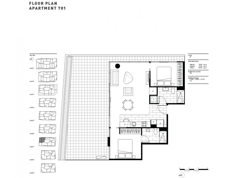 701/18 McCombie Street, Elsternwick VIC 3185 Floorplan