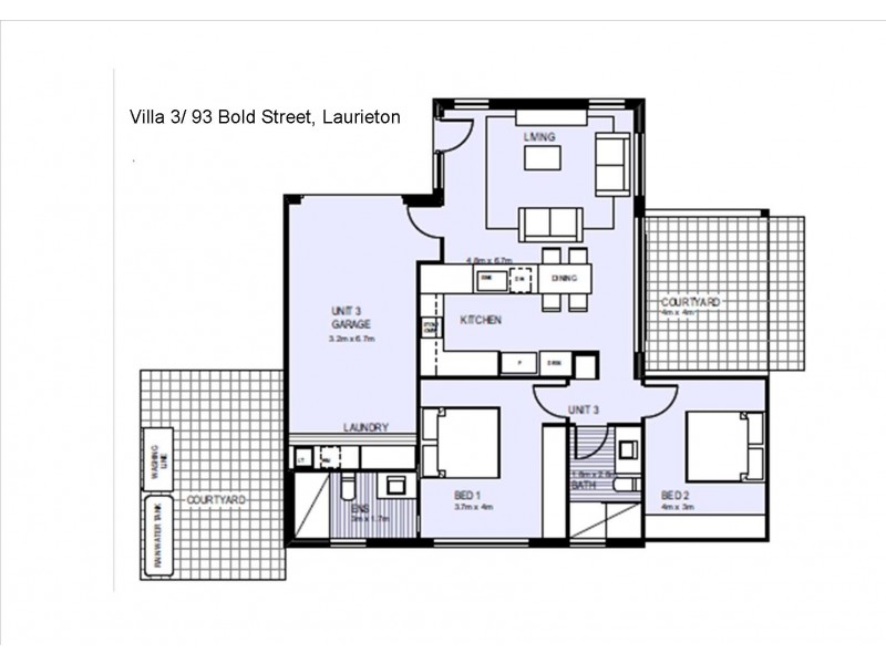 3/93 Bold Street, Laurieton NSW 2443 Floorplan