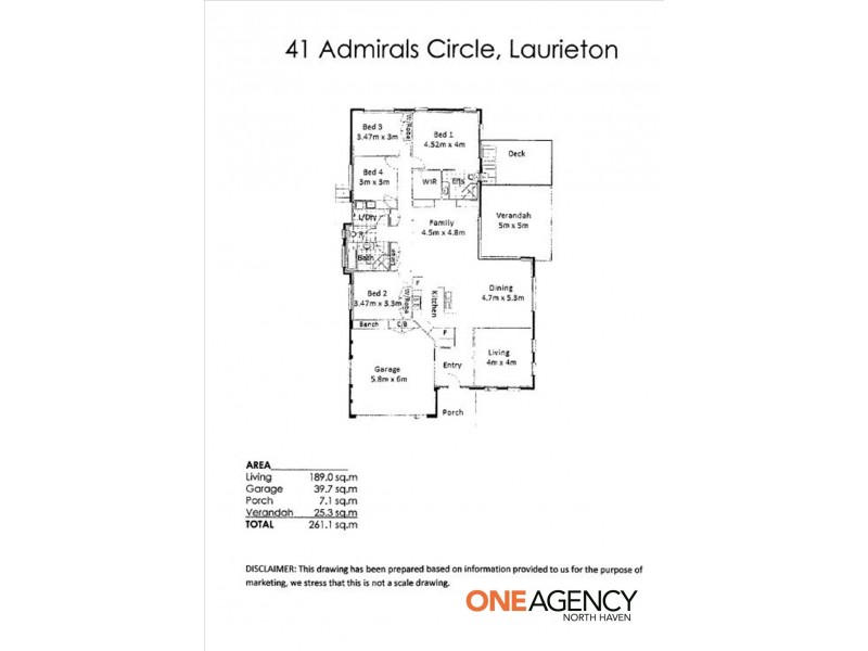 41 Admirals  Circle, Laurieton NSW 2443 Floorplan