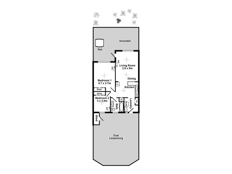 7/13 Magdelene Court, Malak NT 0812 Floorplan