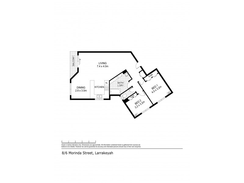 8/6 Morinda Street, Larrakeyah NT 0820 Floorplan