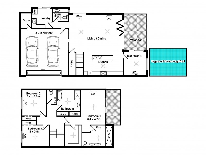 2/42 Philip Street, Fannie Bay NT 0820 Floorplan