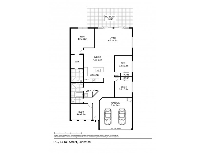 1&2/15 Tall Street, Johnston NT 0832 Floorplan