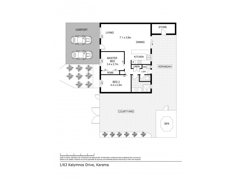1/63 Kalymnos Drive, Karama NT 0812 Floorplan