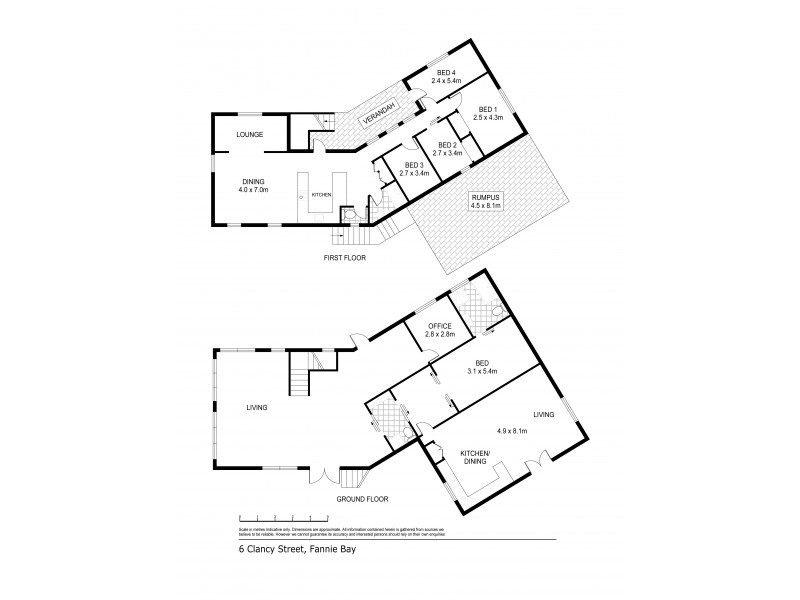 6 Clancy Street, Fannie Bay NT 0820 Floorplan