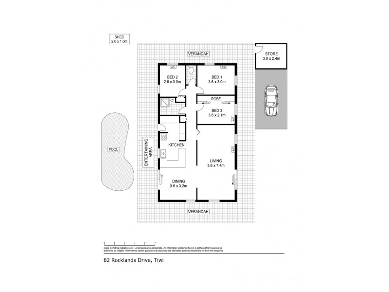 82 Rocklands Drive, Tiwi NT 0810 Floorplan