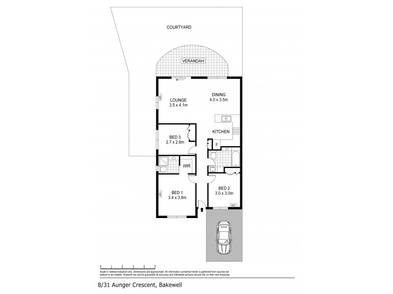 8/31 Aunger Crescent, Bakewell NT 0832 Floorplan