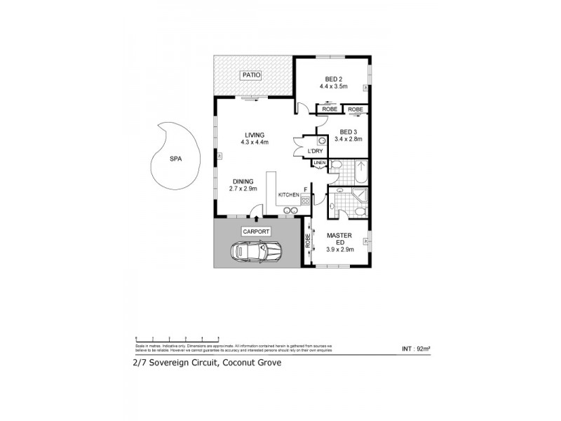 2/7 Sovereign Circuit, Coconut Grove NT 0810 Floorplan