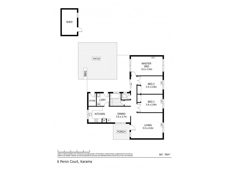 6 Peron Court, Karama NT 0812 Floorplan