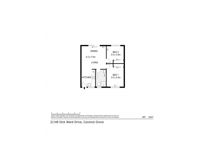 2/148 Dick Ward Drive, Coconut Grove NT 0810 Floorplan