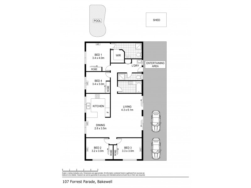 107 Forrest Parade, Rosebery NT 0832 Floorplan