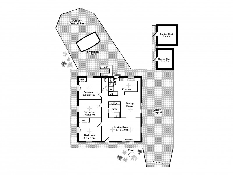 63 Henbury Avenue, Tiwi NT 0810 Floorplan