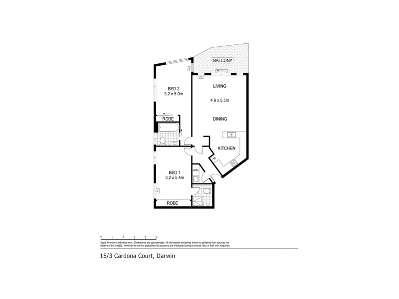 15/3 Cardona Court, Darwin NT 0800 Floorplan