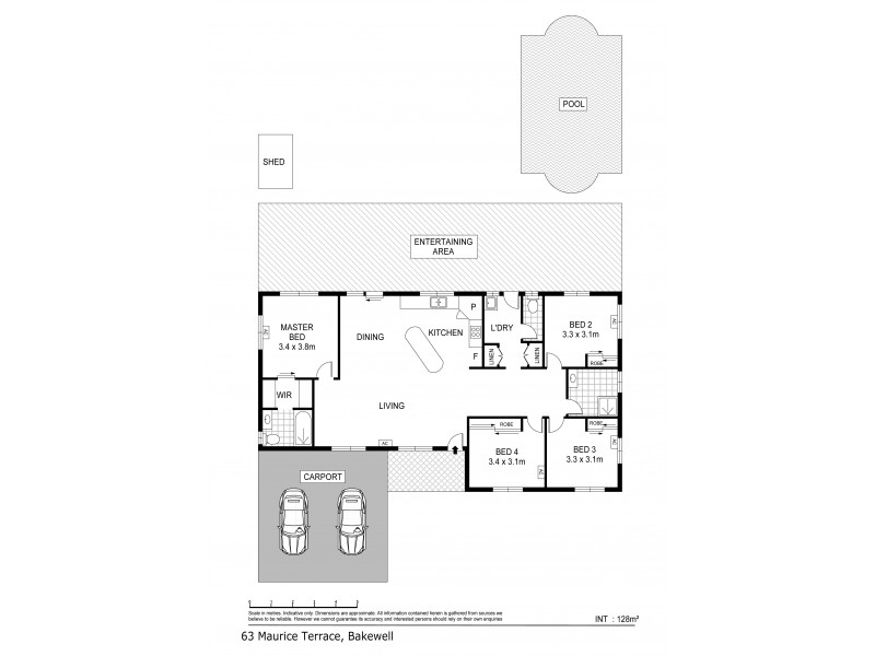 63 Maurice Terrace, Bakewell NT 0832 Floorplan