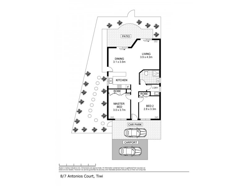 8/7 Antonios Court, Tiwi NT 0810 Floorplan