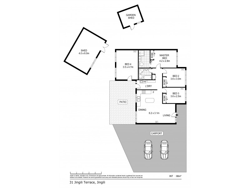 31 Jingili Terrace, Jingili NT 0810 Floorplan