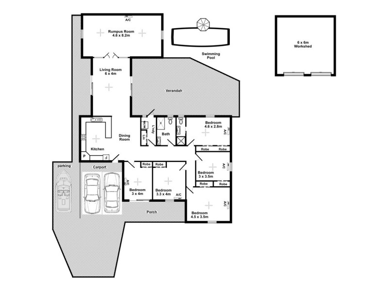 1 Glyde Court, Leanyer NT 0812 Floorplan