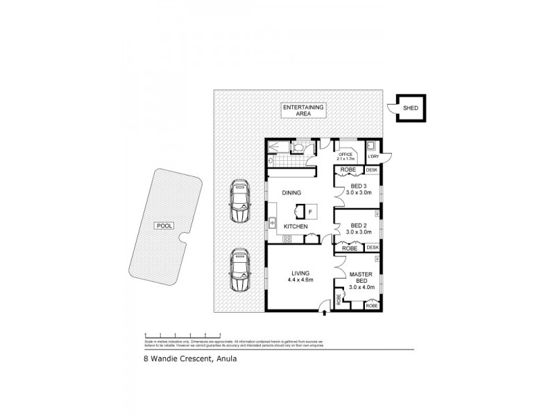 8 Wandie Crescent, Anula NT 0812 Floorplan