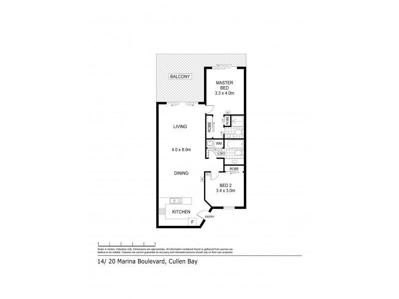 14/20 Marina Boulevard, Cullen Bay NT 0820 Floorplan