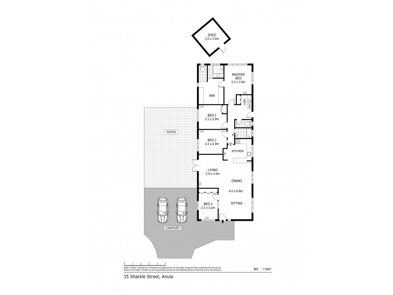 35 Shackle Street, Anula NT 0812 Floorplan