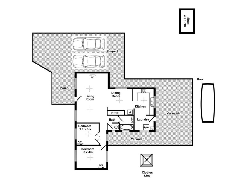 52 Glencoe Crescent, Tiwi NT 0810 Floorplan