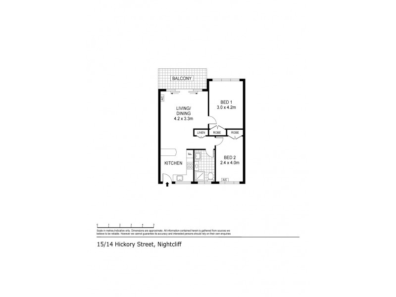 15/14 Hickory Street, Nightcliff NT 0810 Floorplan