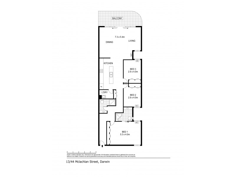 13/44 McLachlan Street, Darwin NT 0800 Floorplan