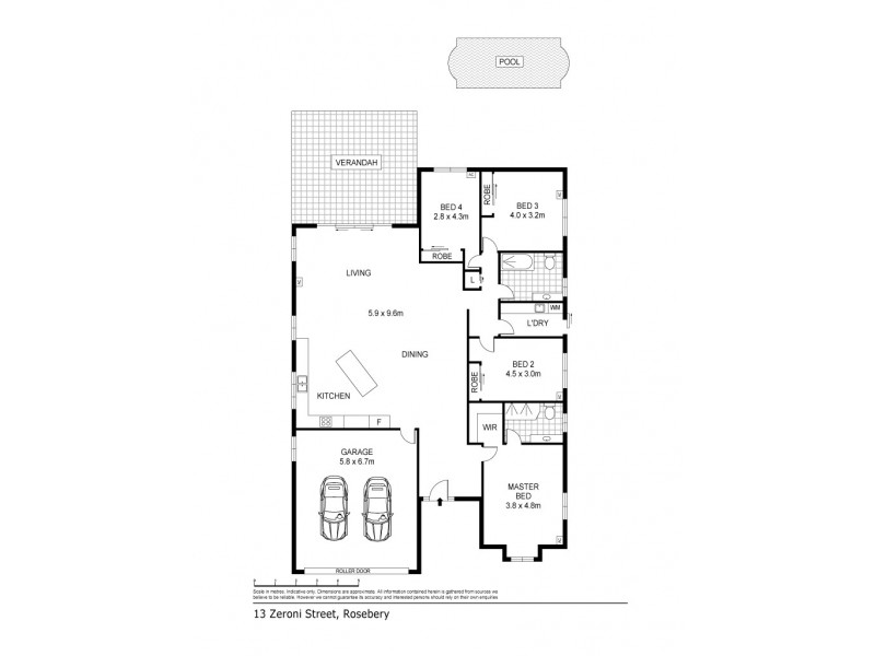 13 Zeroni Street, Rosebery NT 0832 Floorplan