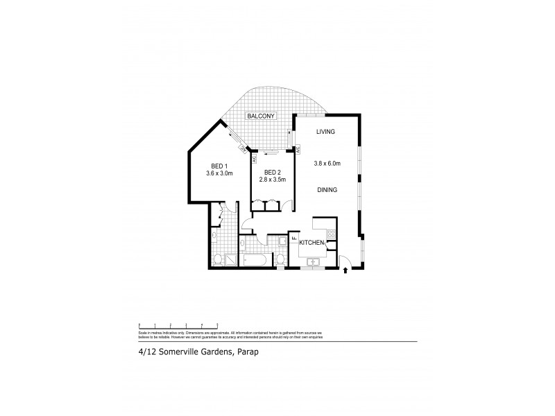 4/12 Somerville Gardens, Parap NT 0820 Floorplan