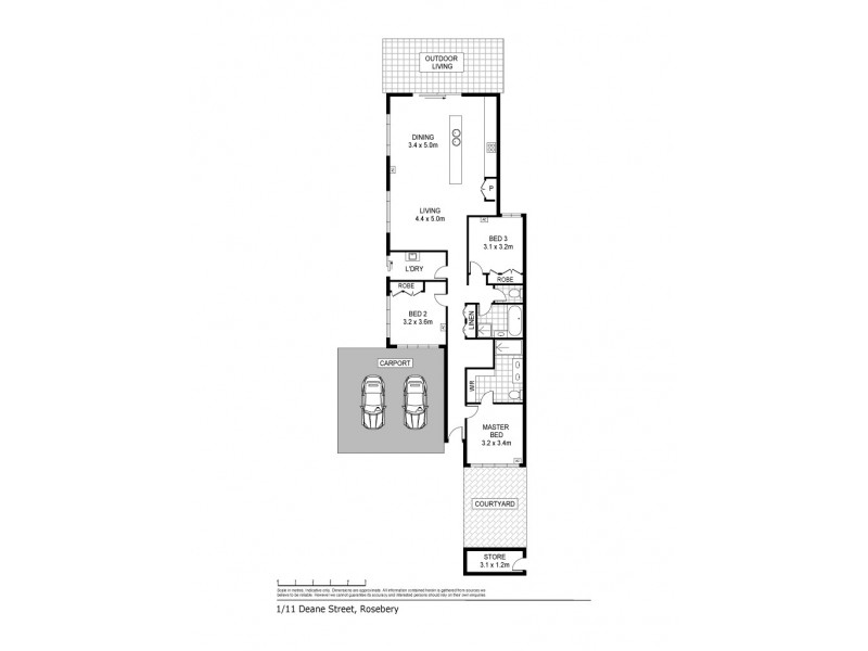 1/11 Deane Crescent, Rosebery NT 0832 Floorplan
